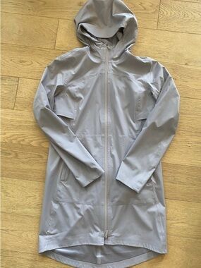 Lululemon Light Gray/lavender Rain Rules Jacket